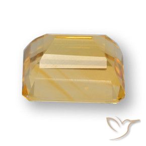 Citrine Doré foncé naturelle Octogone / coupe Émeraude, 4.40 ct, VVS