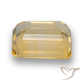 Citrine Or moyen naturelle Octogone / coupe Émeraude, 4.55 ct, VVS