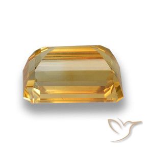 Citrine Orange-or naturelle Octogone / coupe Émeraude, 5.53 ct, VVS