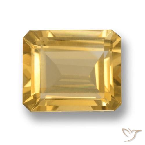 5.12ct Naturel Orange Doré Citrine, Coussin, VS