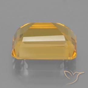 Citrine Doré foncé naturelle Octogone / coupe Émeraude, 7.44 ct, VVS-VS