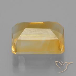 Citrine Doré foncé naturelle Octogone / coupe Émeraude, 4.54 ct, VS