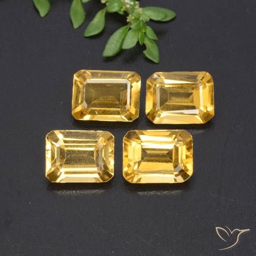 Shop natural 5.33ct Doré Citrine gems, Octogone / coupe Émeraude, from Brésil at GemSelect. In stock, global shipping!