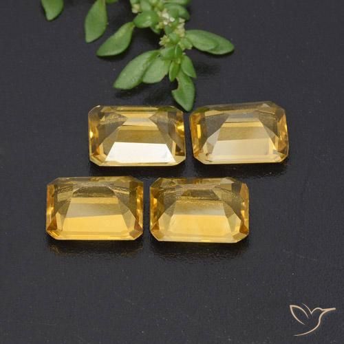 Shop natural 5.33ct Doré Citrine gems, Octogone / coupe Émeraude, from Brésil at GemSelect. In stock, global shipping!