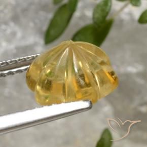 Citrine Doré naturelle Taille Fleur, 2.35 ct, Transparent