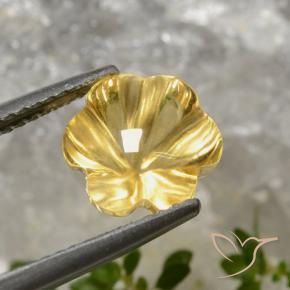 Citrine Doré profond naturelle Taille Fleur, 2.78 ct, Transparent