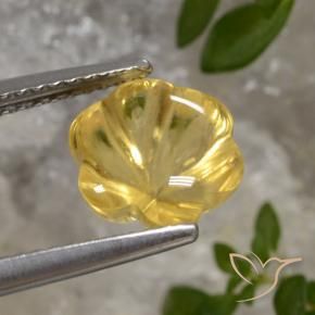 Citrine Doré naturelle Taille Fleur, 2.69 ct, Transparent