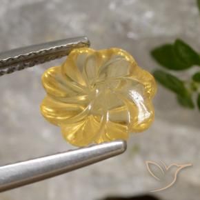 Citrine Or moyen naturelle Taille Fleur, 2.00 ct, Transparent