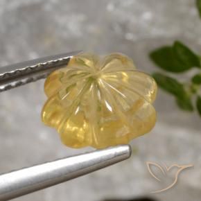 Citrine Or moyen naturelle Taille Fleur, 2.00 ct, Transparent