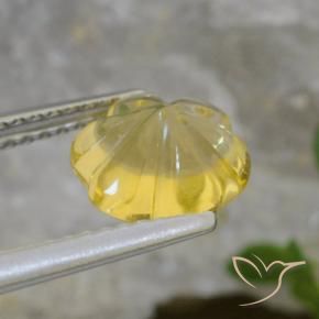 Citrine Doré léger naturelle Taille Fleur, 1.73 ct, Transparent