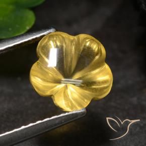 Citrine Orange Doré naturelle Taille Fleur, 2.18 ct, Translucide