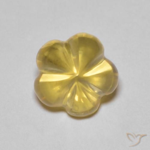 Citrine Orange Doré naturelle Taille Fleur, 2.34 ct, Transparent