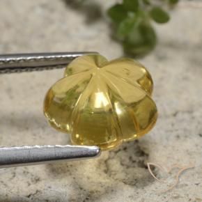 Citrine Doré naturelle Taille Fleur, 2.65 ct, Transparent