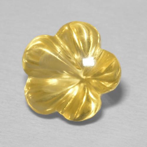 Citrine Doré naturelle Taille Fleur, 2.46 ct, Transparent