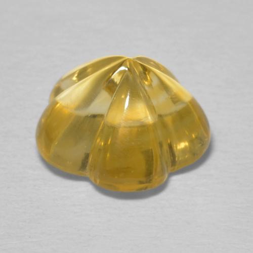 Citrine Doré naturelle Taille Fleur, 2.46 ct, Transparent