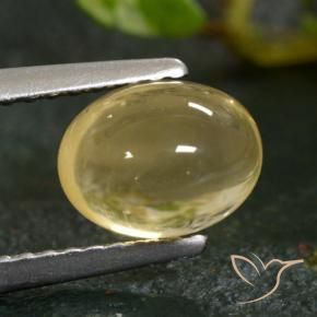 Citrine Doré léger naturelle ovale, 1.76 ct, Transparent