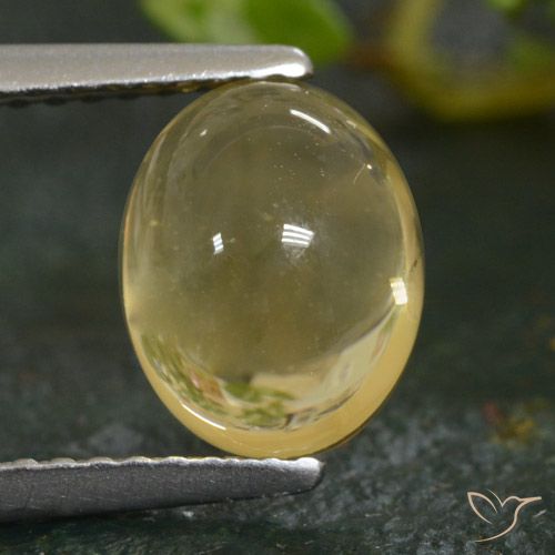Citrine Jaune clair naturelle ovale, 2.24 ct, Transparent