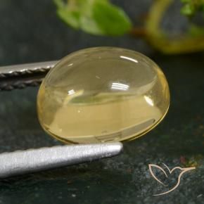 Citrine Jaune clair naturelle ovale, 2.24 ct, Transparent