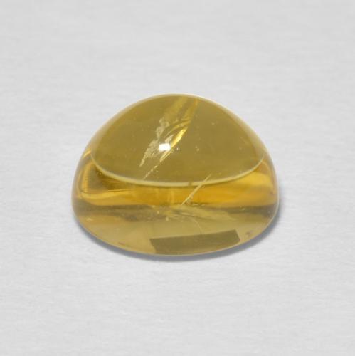 Citrine Jaune doré léger naturelle ovale, 1.86 ct, Transparent