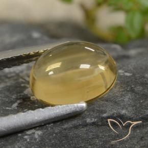 Citrine Doré léger naturelle ovale, 1.47 ct, Transparent