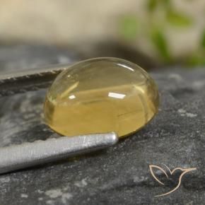 Citrine Doré léger naturelle ovale, 1.30 ct, Transparent