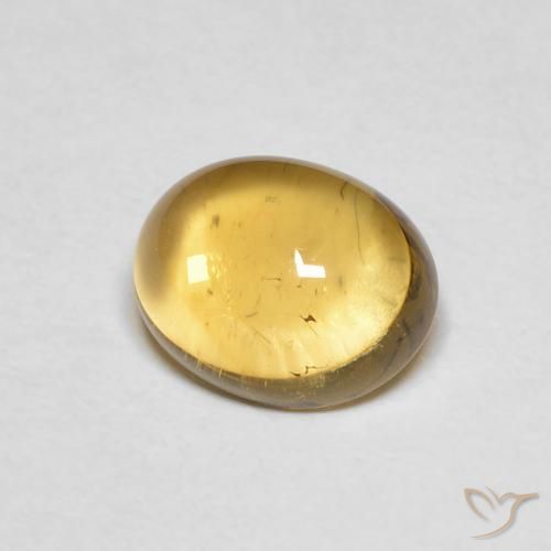 Citrine Jaune clair naturelle ovale, 2.11 ct, Transparent