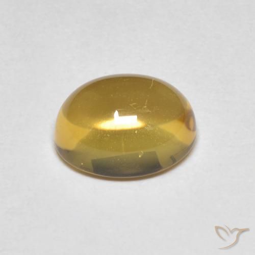 Citrine Jaune clair naturelle ovale, 2.11 ct, Transparent