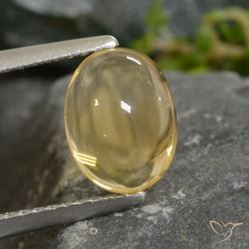 Citrine Doré léger naturelle ovale, 1.88 ct, Transparent