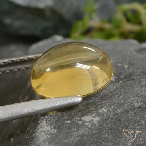 Citrine Doré léger naturelle ovale, 1.88 ct, Transparent