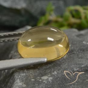 Citrine Jaune clair naturelle ovale, 2.23 ct, Transparent