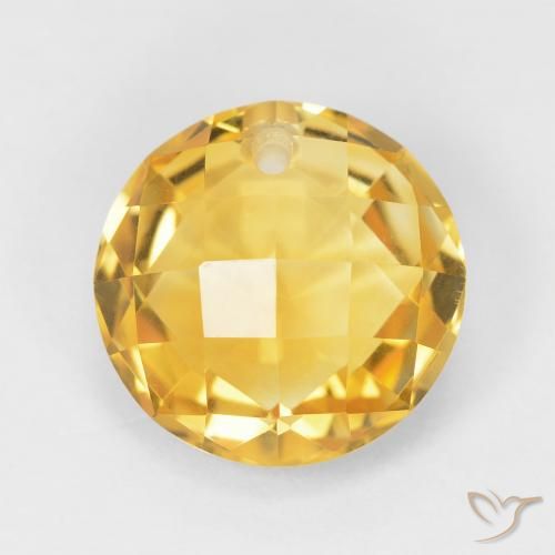 4.40ct Naturel Medium Light Orange-Gold Citrine, Tour, VVS