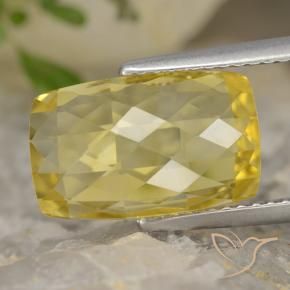Citrine Jaune moyen naturelle Coussin, 4.25 ct, VVS