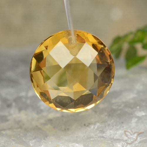 4.44ct Naturel Orange doré profond Citrine, Tour, VVS