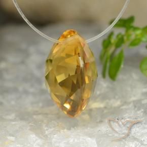 Citrine Orange doré profond naturelle Tour, 4.44 ct, VVS