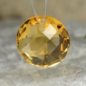 Citrine Orange doré profond naturelle Tour, 4.44 ct, VVS