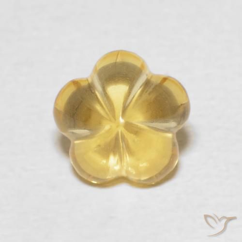 Citrine Jaune miel naturelle Taille Fleur, 2.31 ct, Transparent