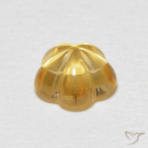 Citrine Jaune miel naturelle Taille Fleur, 2.31 ct, Transparent