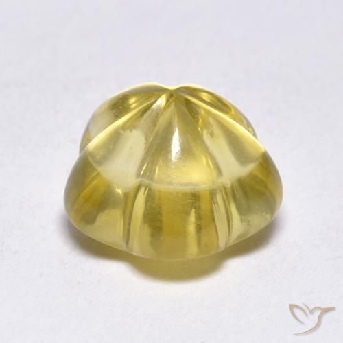 Citrine Jaune moyen naturelle Taille Fleur, 2.38 ct, Transparent