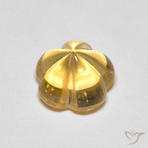 Citrine Jaune miel naturelle Taille Fleur, 2.29 ct, Transparent