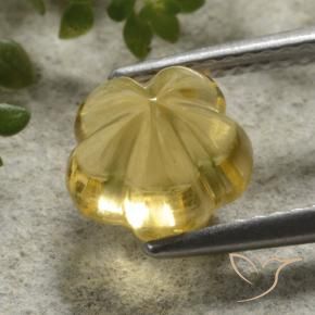 Citrine Jaune miel naturelle Taille Fleur, 2.24 ct, Transparent