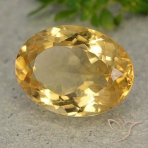 Citrine Doré moyen naturelle ovale, 6.19 ct, VVS