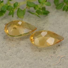 Shop natural 2.14ct Orange doré profond Citrine gems, En forme de poire, from Brésil at GemSelect. In stock, global shipping!