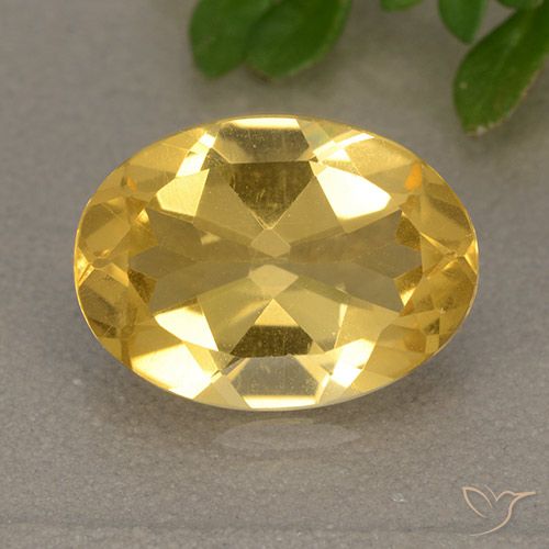 4.15ct Naturel Doré vif Citrine, ovale, VVS-VS