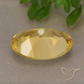 Citrine Doré vif naturelle ovale, 4.15 ct, VVS-VS