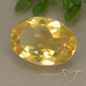 Citrine Doré naturelle ovale, 5.07 ct, VVS-VS