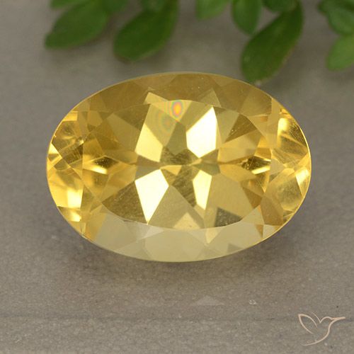 6.24ct Naturel Orange Doré Citrine, ovale, VVS-VS