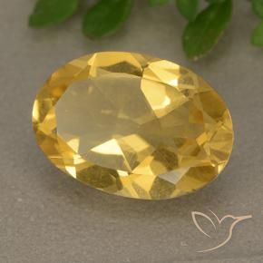 Citrine Doré moyen naturelle ovale, 4.50 ct, VVS-VS