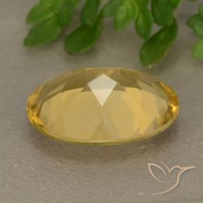 Citrine Doré moyen naturelle ovale, 4.50 ct, VVS-VS