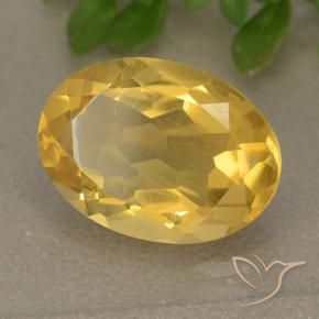 Citrine Doré vif naturelle ovale, 4.81 ct, VVS-VS