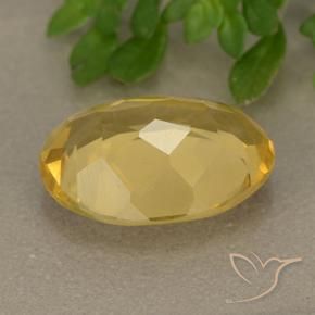 Citrine Doré vif naturelle ovale, 4.81 ct, VVS-VS